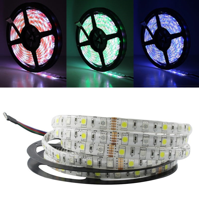 5M/LOT LED Strip Waterproof 5050 RGBW DC 12V Flexible LED Light RGB + Warm White 60 LED/M