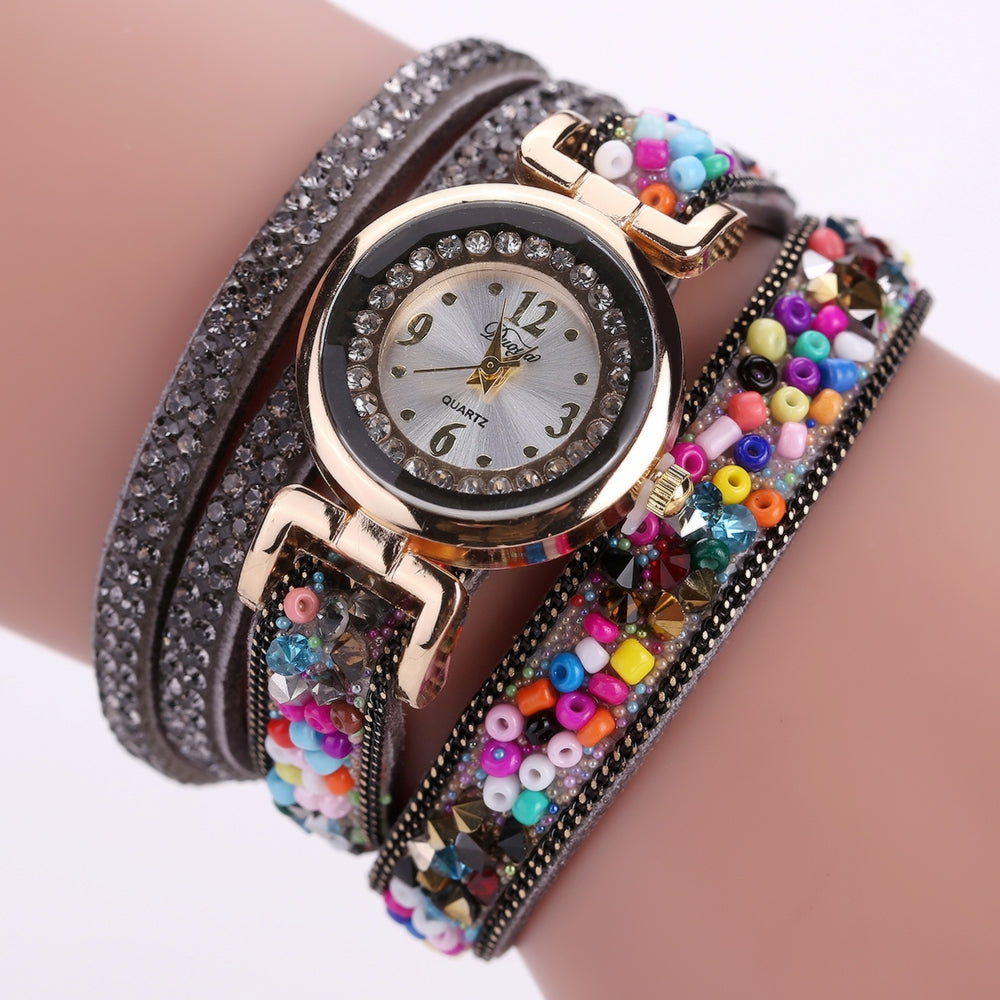 Duoya D137 Women Circle Watch Ball Casual Fashion Wrist Watch