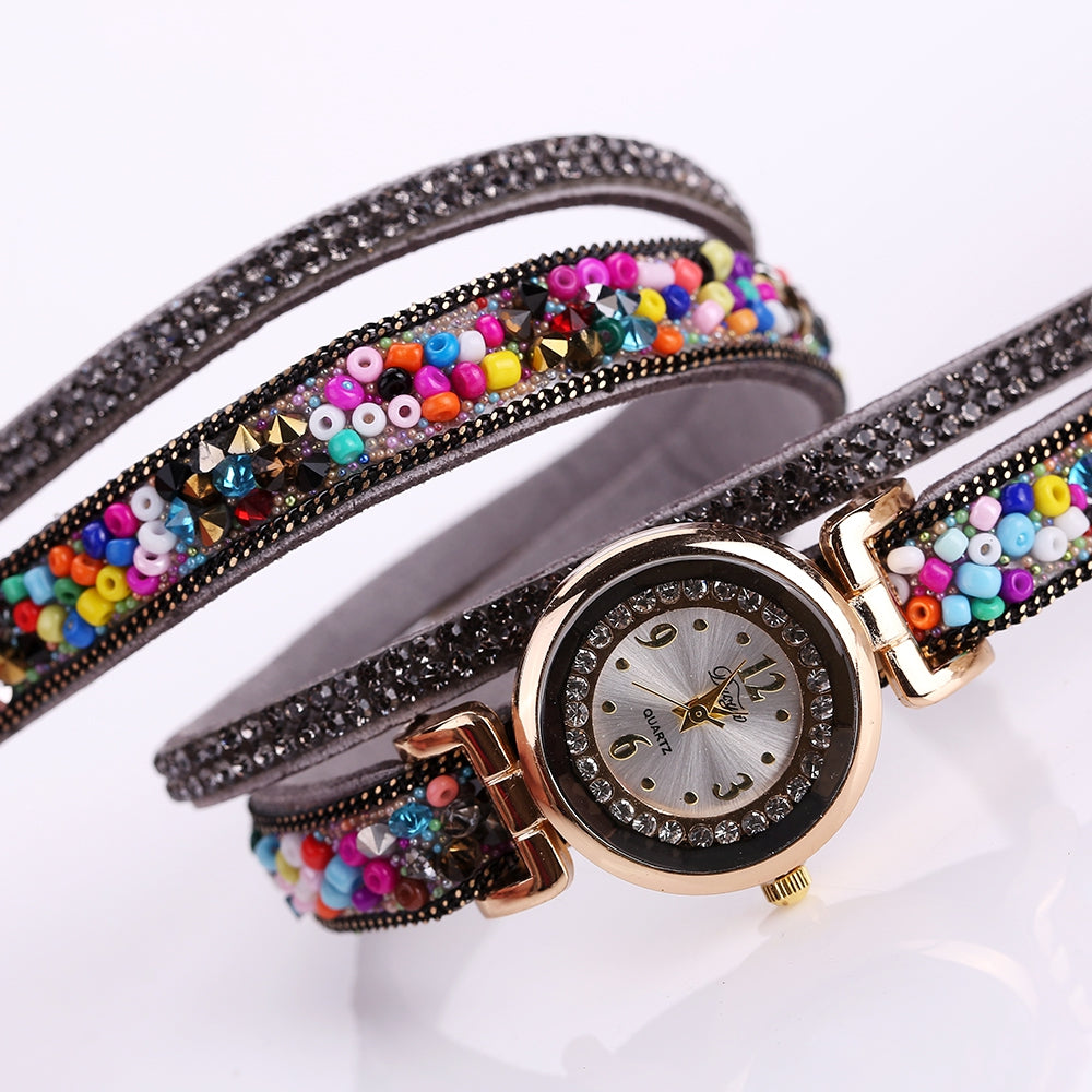 Duoya D137 Women Circle Watch Ball Casual Fashion Wrist Watch