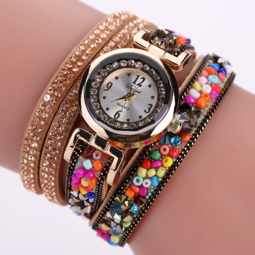 Duoya D137 Women Circle Watch Ball Casual Fashion Wrist Watch