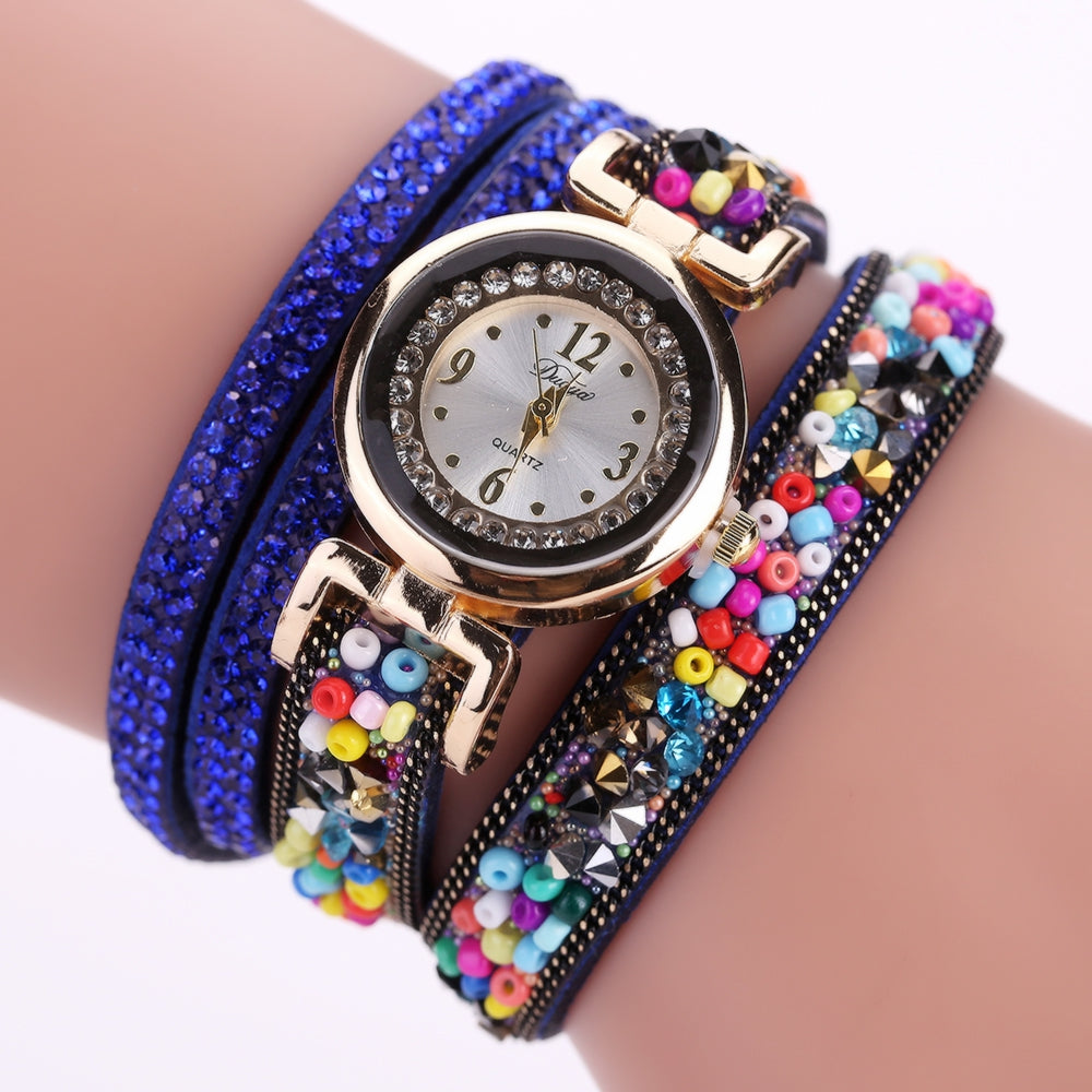 Duoya D137 Women Circle Watch Ball Casual Fashion Wrist Watch