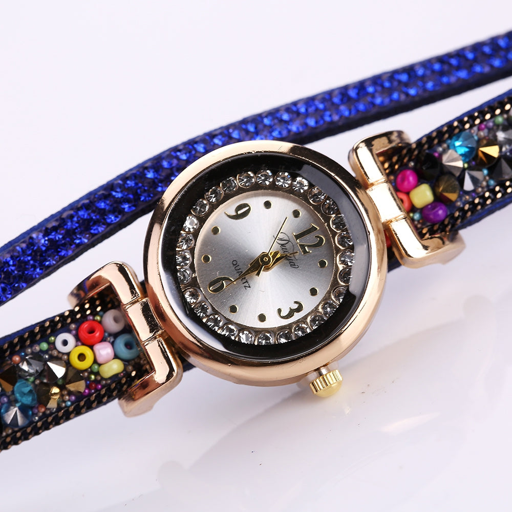 Duoya D137 Women Circle Watch Ball Casual Fashion Wrist Watch