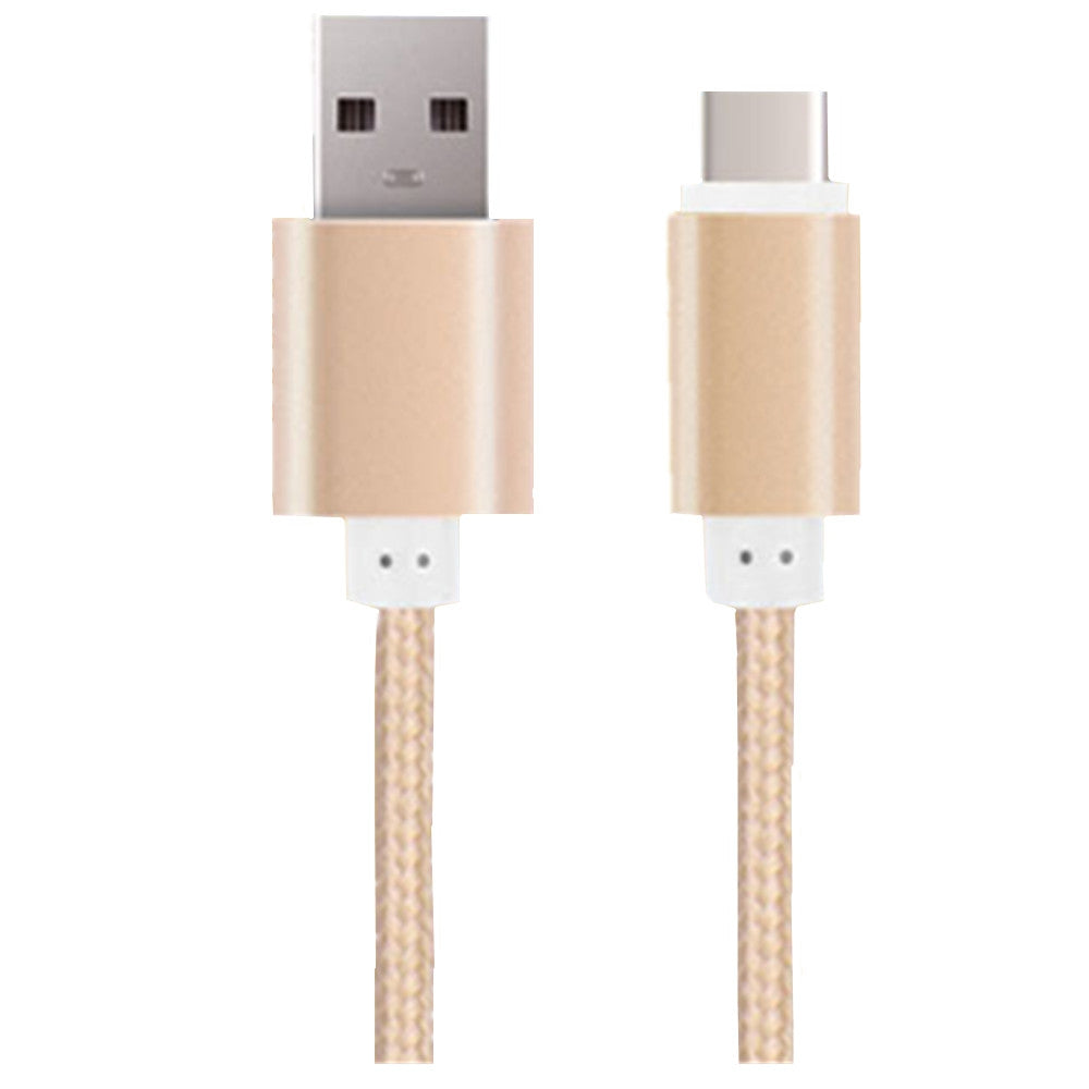 1.5M Type-C Micro Cable Braided High Speed USB Data Sync and Charger Cable for Android