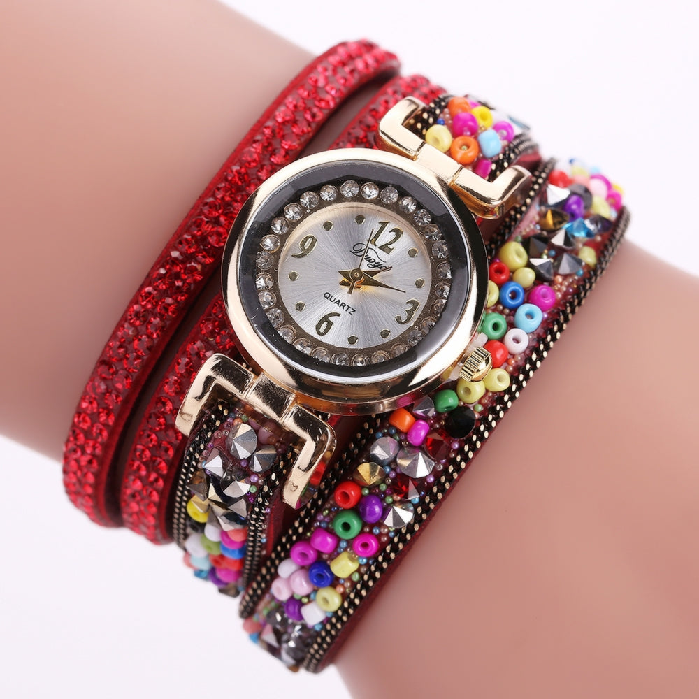 Duoya D137 Women Circle Watch Ball Casual Fashion Wrist Watch