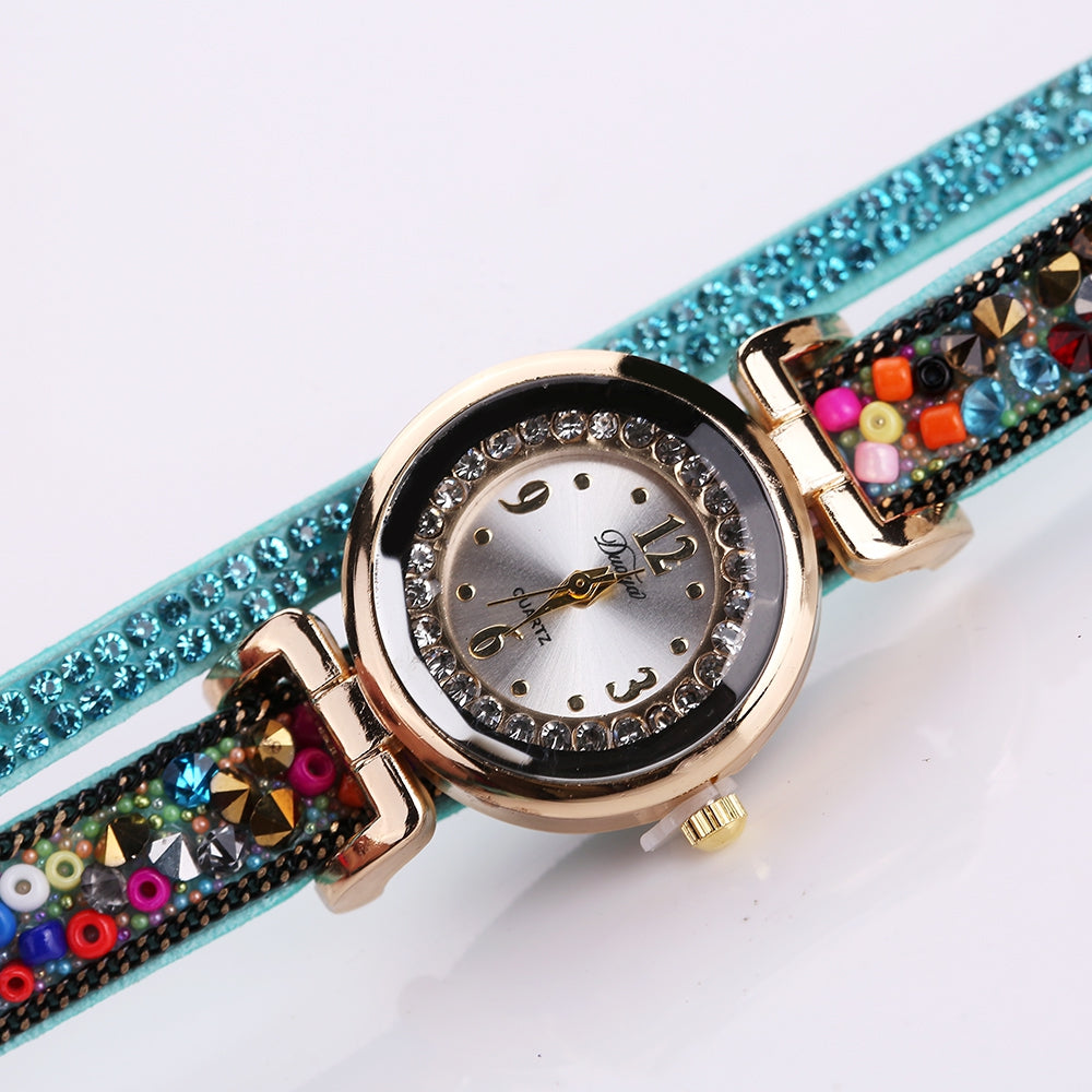 Duoya D137 Women Circle Watch Ball Casual Fashion Wrist Watch