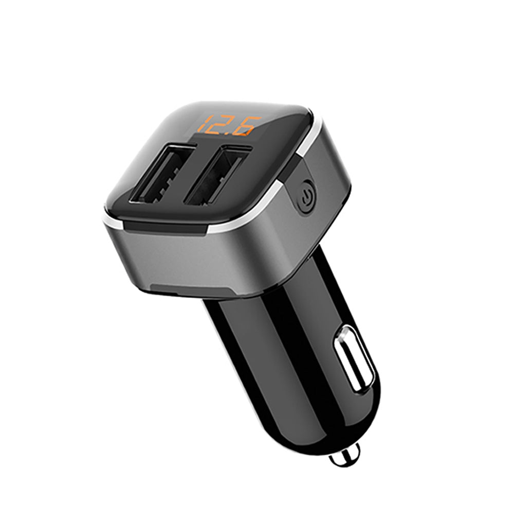 Dual USB Car Charger Intelligent Fast-Charging Head Multi-Function HY-39
