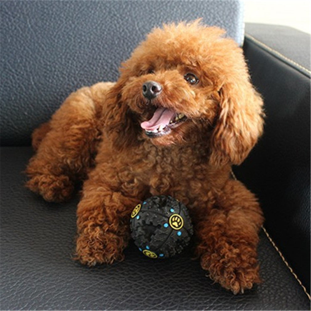 12 CM Hot Sound Leakage Food Ball Dog Toy Pet Shrieking Ball Puzzle Resistant Teeth Bite Toys