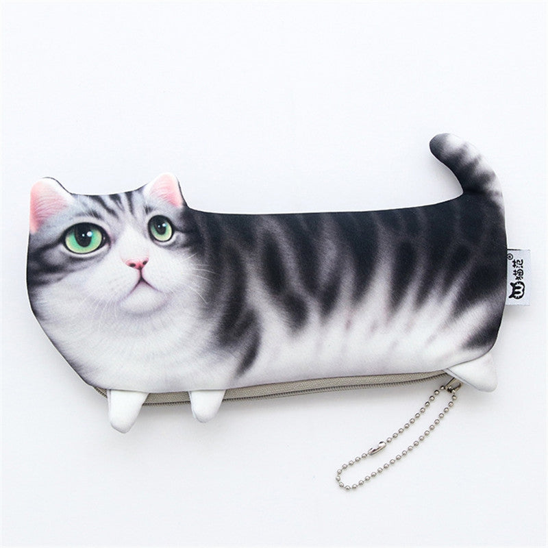 Creative Cute Simulation of Mini Black Cat Multi-Function Collection Bag