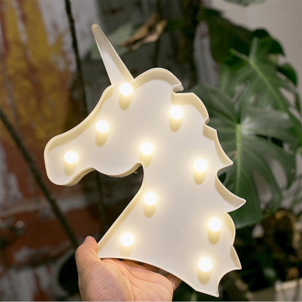 BRELONG 3V 10LEDs Warm White Beast Head Night Light for Kids Room Christmas Wedding Decoration