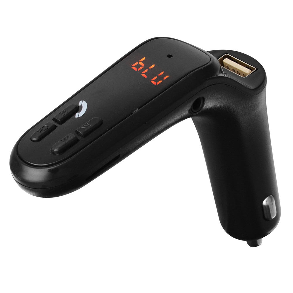 Car Cigarette Lighter Charger Wireless Bluetooth FM Transmitter MP3 Player Handsfree Car Kit - B...