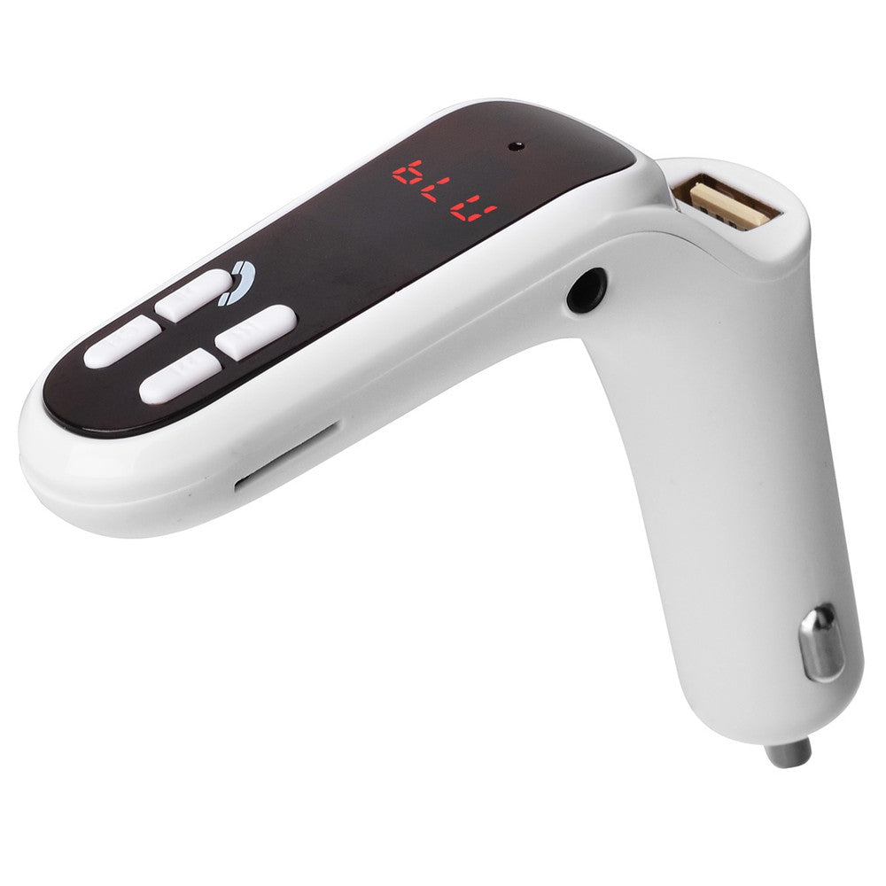 Car Cigarette Lighter Charger Wireless Bluetooth FM Transmitter MP3 Player Handsfree Car Kit - B...