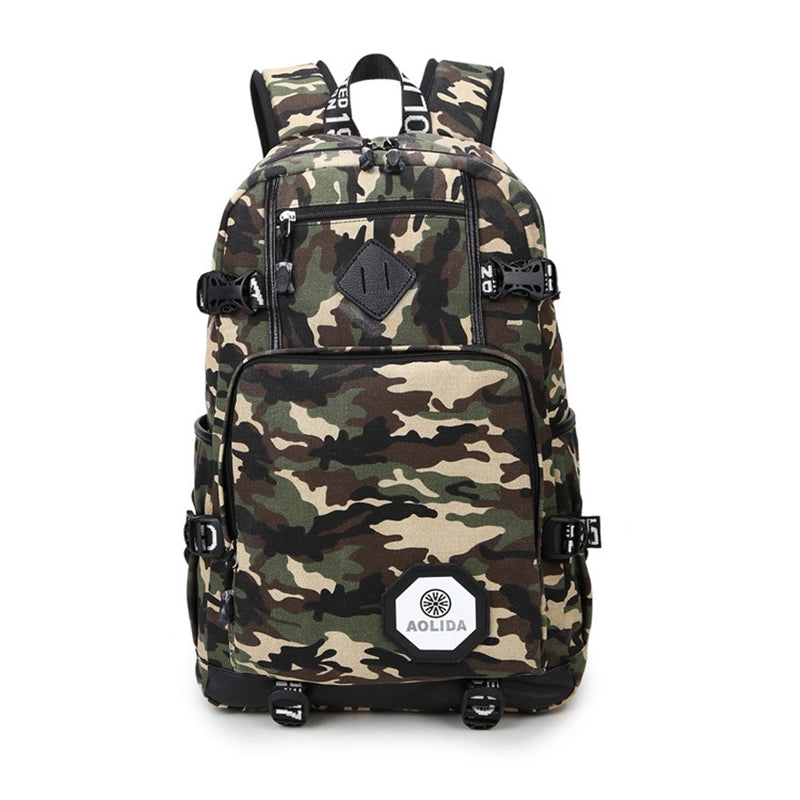 Aolida 6101-1 Large Capacity Camouflage Outdoor Backpack Laptop Bag