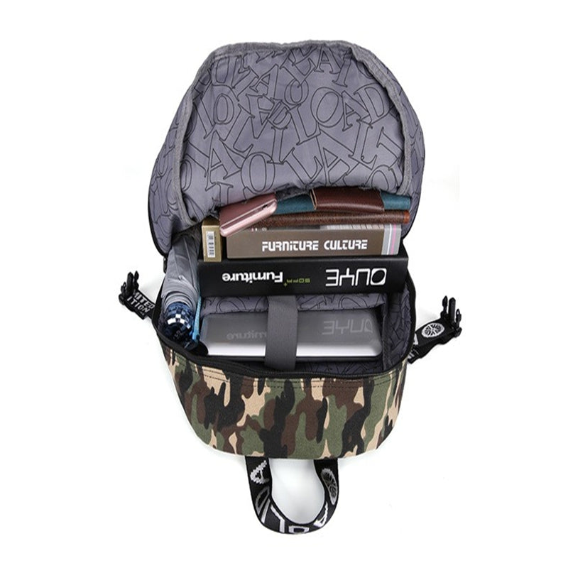 Aolida 6101-1 Large Capacity Camouflage Outdoor Backpack Laptop Bag