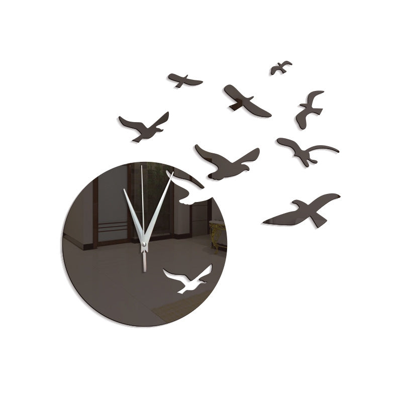 DIY Seagulls Acrylic Mirror Wall Stickers Wall Clock Stickers