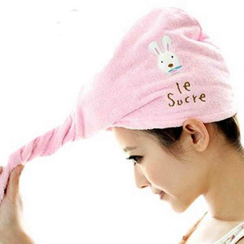 DIHE Lovely Rabbit Dry Hair Cap Super Absorbent Thickening