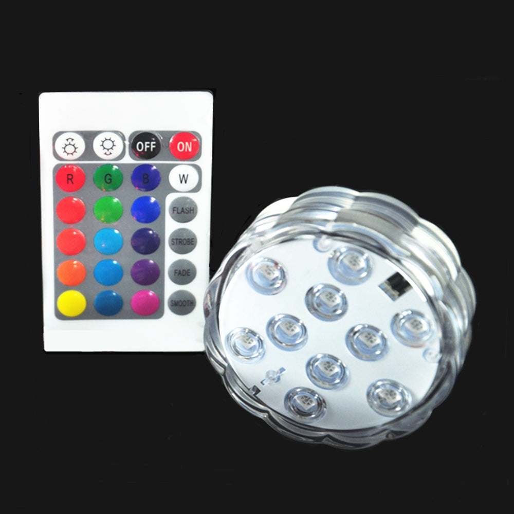 16 Color Multi-function Underwater Infrared Remote Control LED Lamp