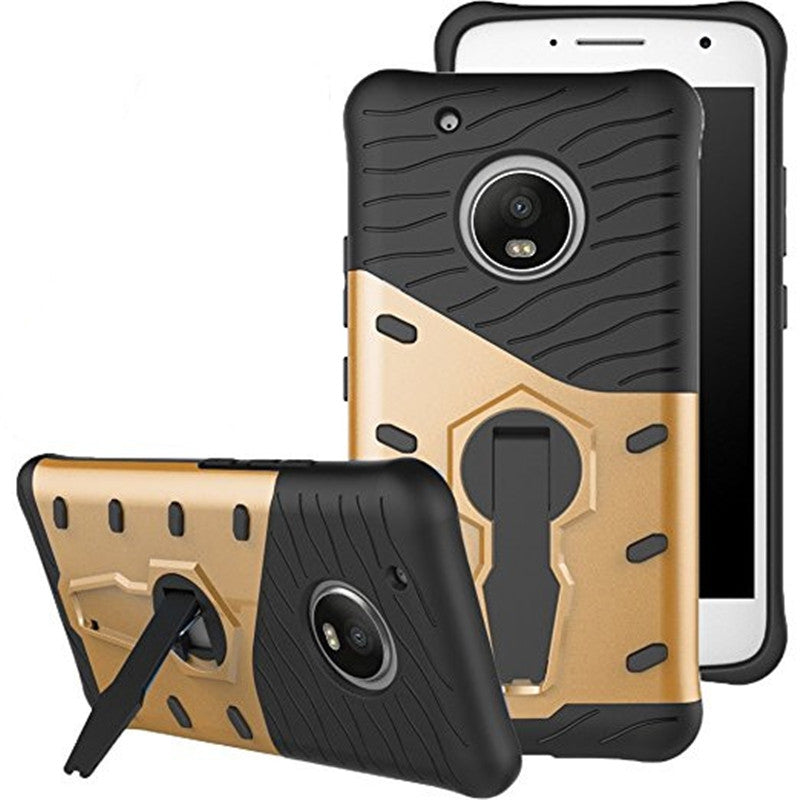 Cover Case for Moto G5 Plus Dual Layer Heavy Duty Hybrid Combo Shock-Resistant Full Body Protect...