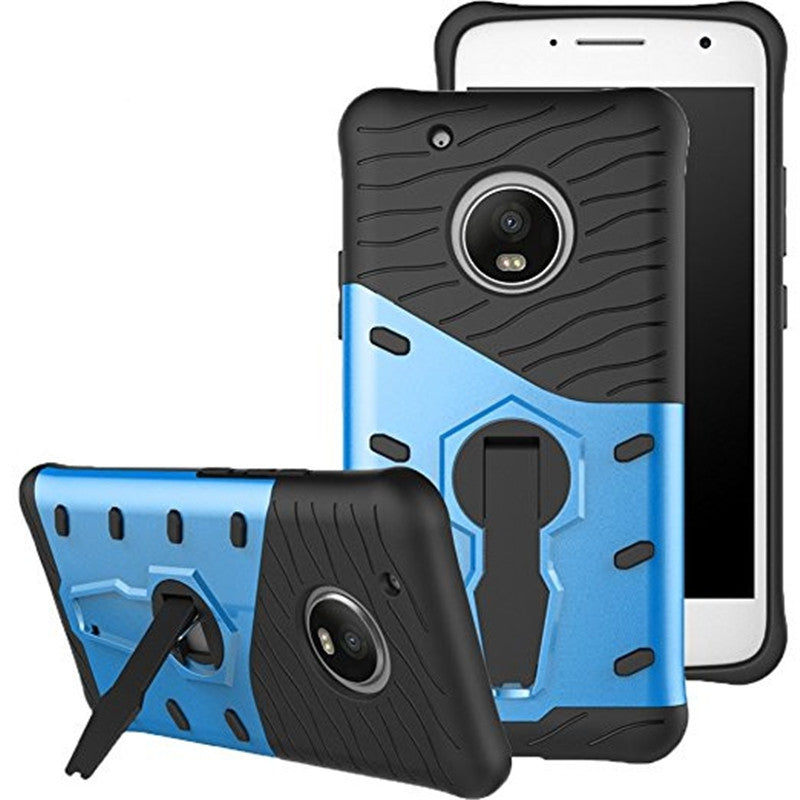 Cover Case for Moto G5 Plus Dual Layer Heavy Duty Hybrid Combo Shock-Resistant Full Body Protect...