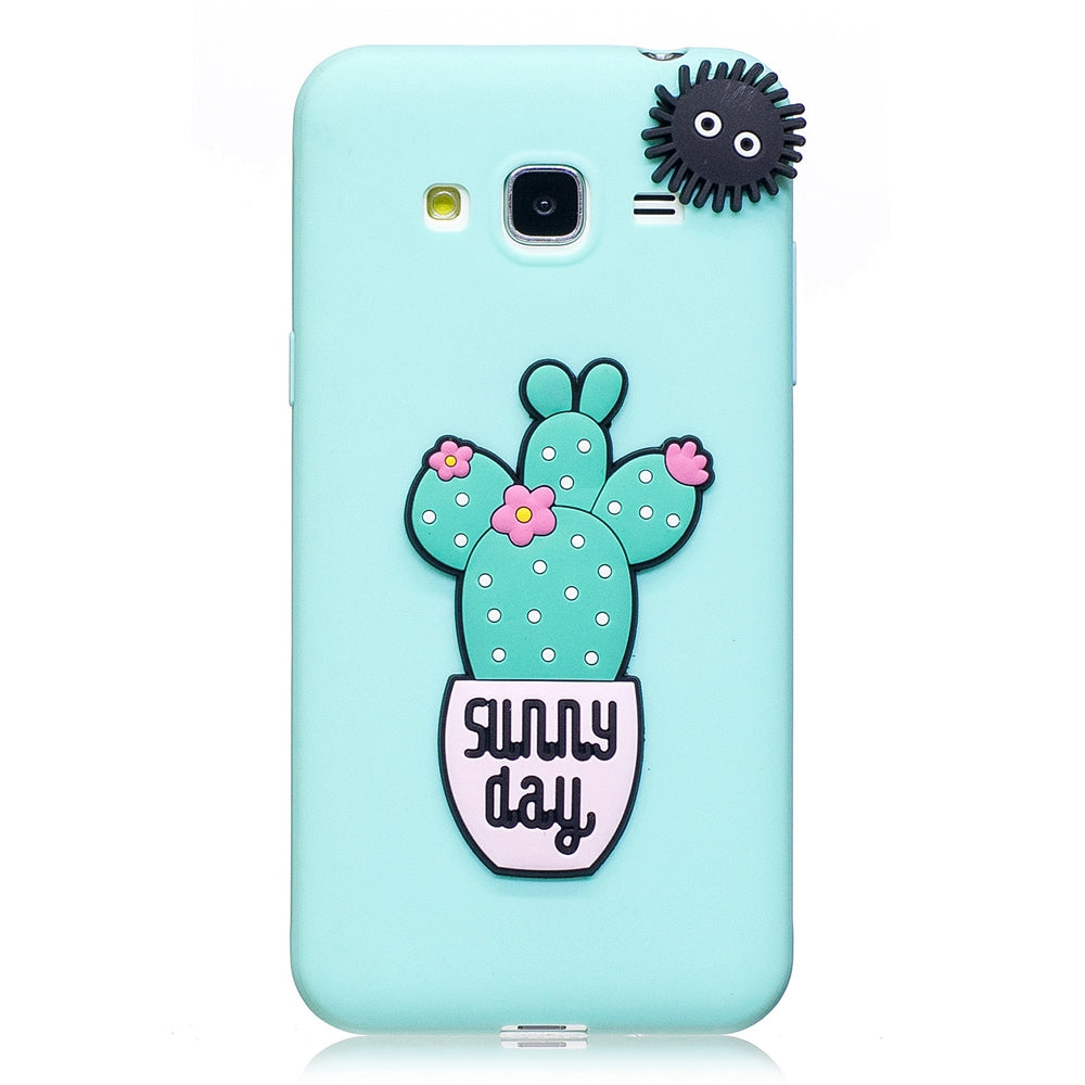 3D Cute Candy Pattern Silicone Soft Back Case for Samsung Galaxy J3 2016