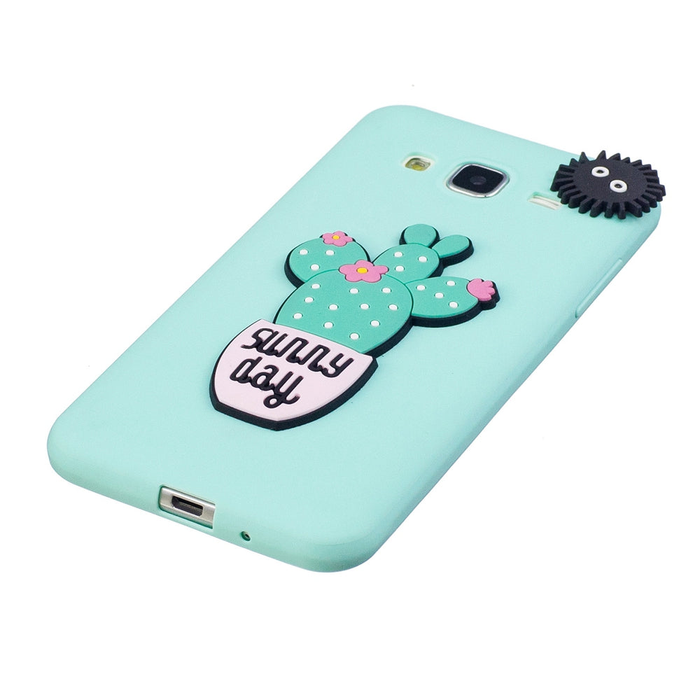 3D Cute Candy Pattern Silicone Soft Back Case for Samsung Galaxy J3 2016