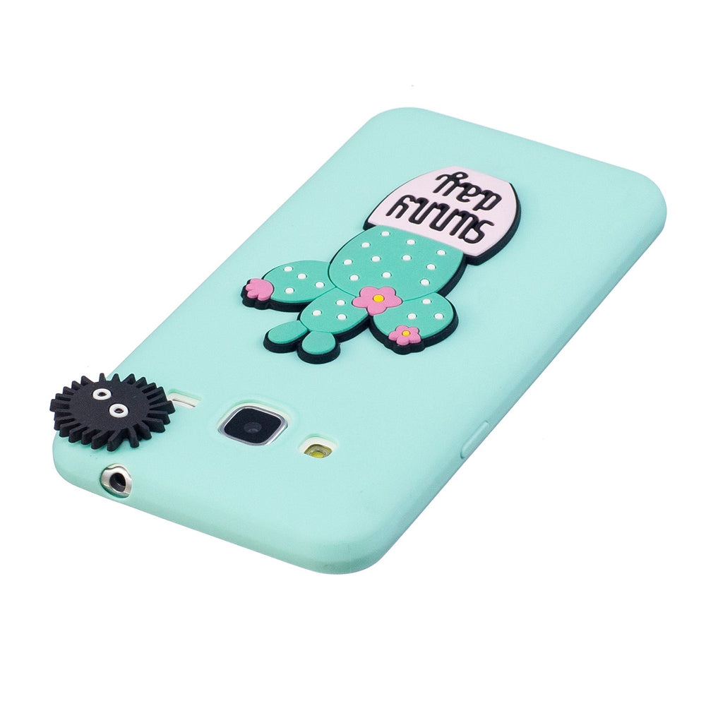 3D Cute Candy Pattern Silicone Soft Back Case for Samsung Galaxy J3 2016