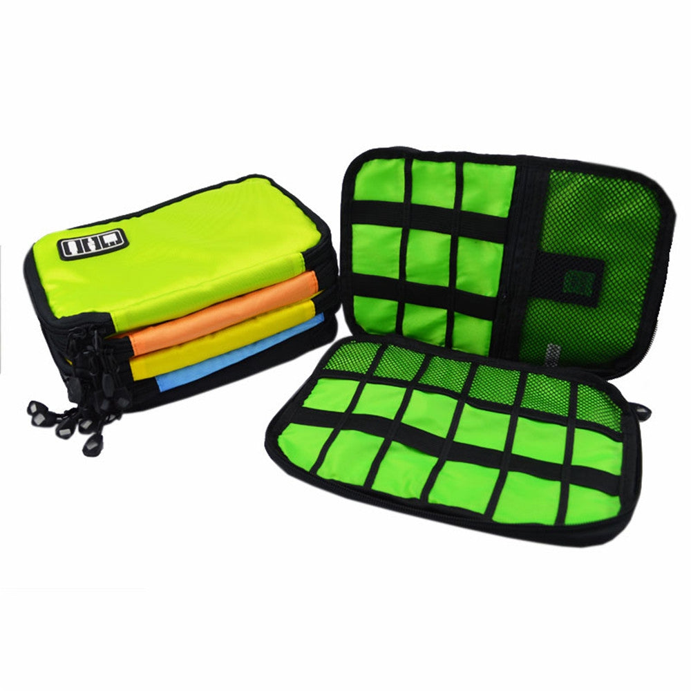 Color Storage Bag Digital Fashion Organizer System Kit Case Devices Earphone Wire Pen USB Data C...