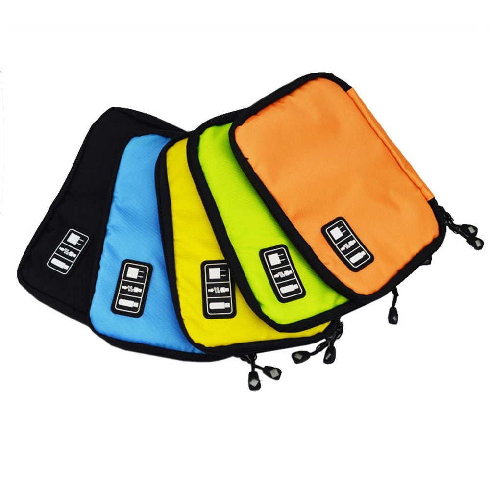 Color Storage Bag Digital Fashion Organizer System Kit Case Devices Earphone Wire Pen USB Data C...