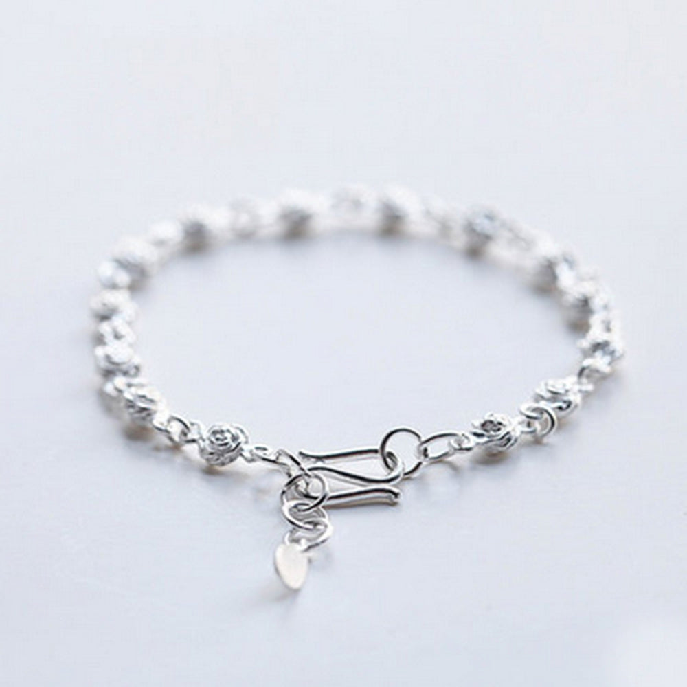 925 Sterling Silver  Bracelet Silver Chain Lady Women Jewelry