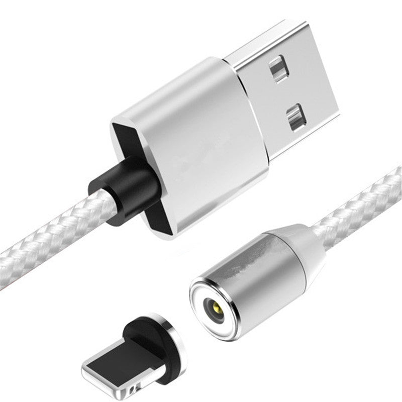 1M Cable for iPhone X 8 8Plus 7 7Plus LED USB Charger Magnetic Adapter