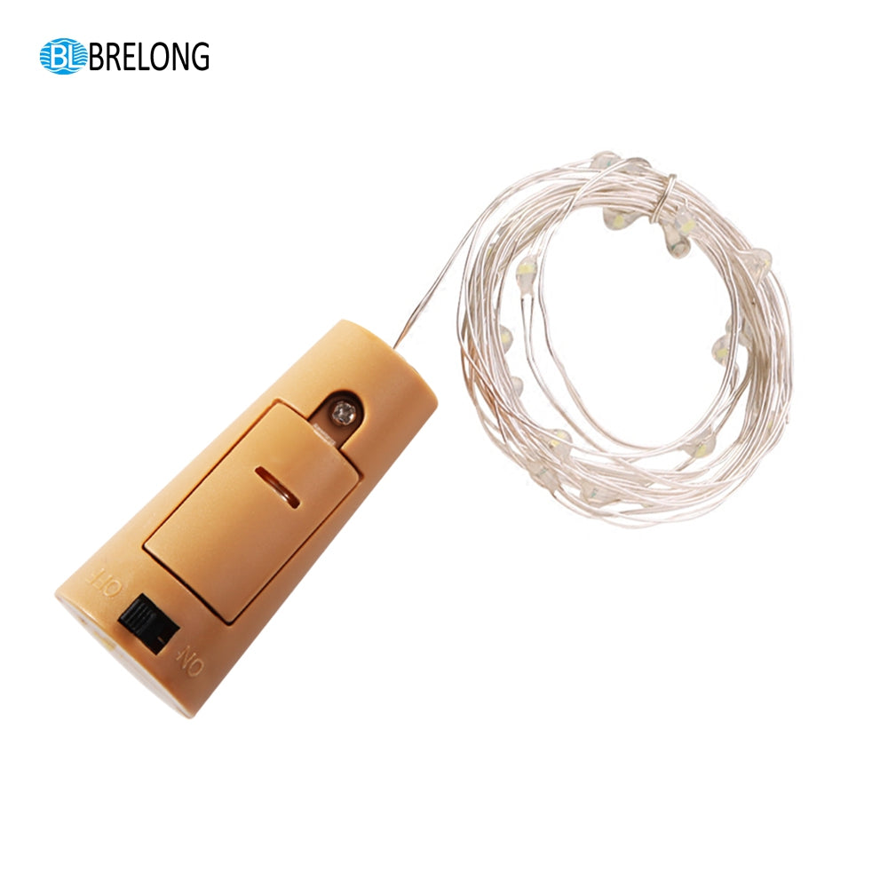 BRELONG 10LED Wine Stopper Brass Lights  Decorative Light String