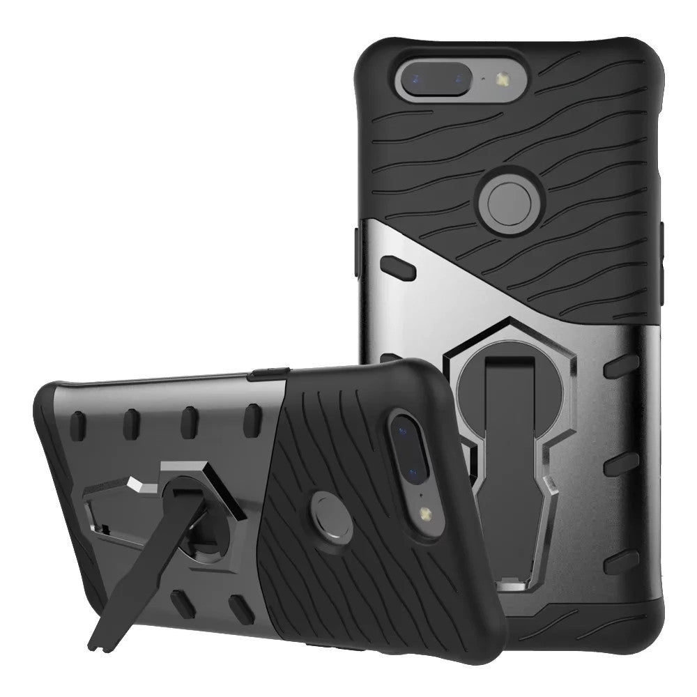 Cover Case for One Plus 5T Creative Personality Following Bracket Of Armor Protection Dual Funct...
