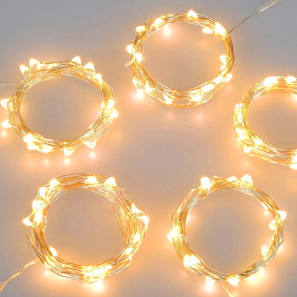 BRELONG 1m 10LED Copper wire string lights For Christmas Indoor Decorations