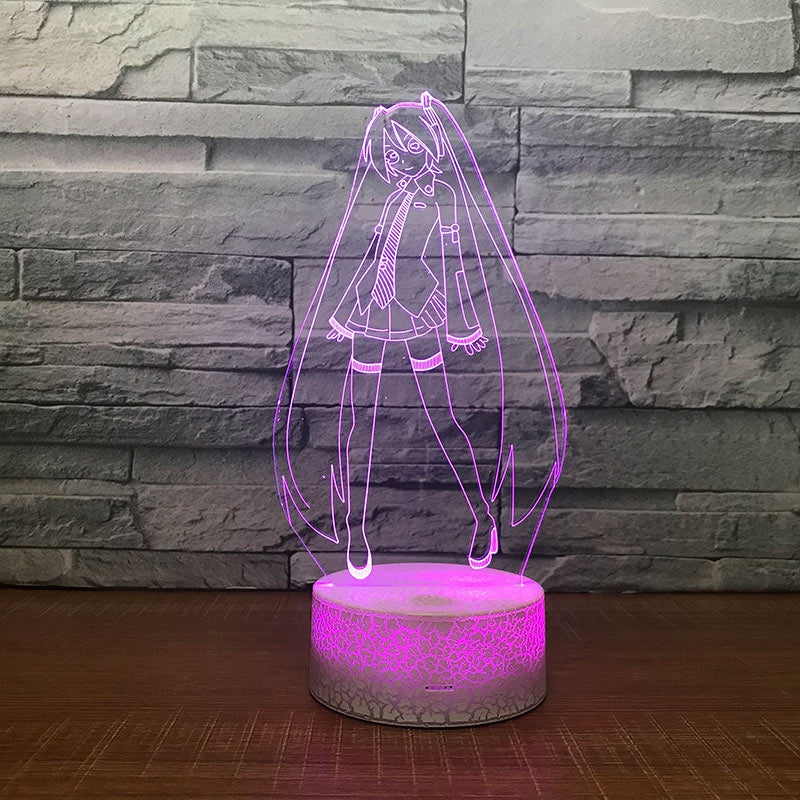 Crystal Pattern Touch Colors Changing LED Night Light