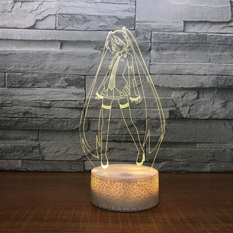 Crystal Pattern Touch Colors Changing LED Night Light