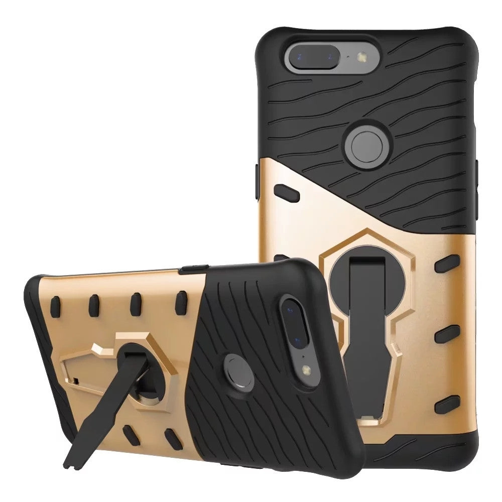 Cover Case for One Plus 5T Creative Personality Following Bracket Of Armor Protection Dual Funct...