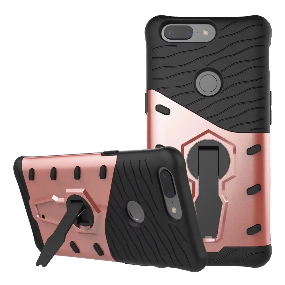 Cover Case for One Plus 5T Creative Personality Following Bracket Of Armor Protection Dual Funct...