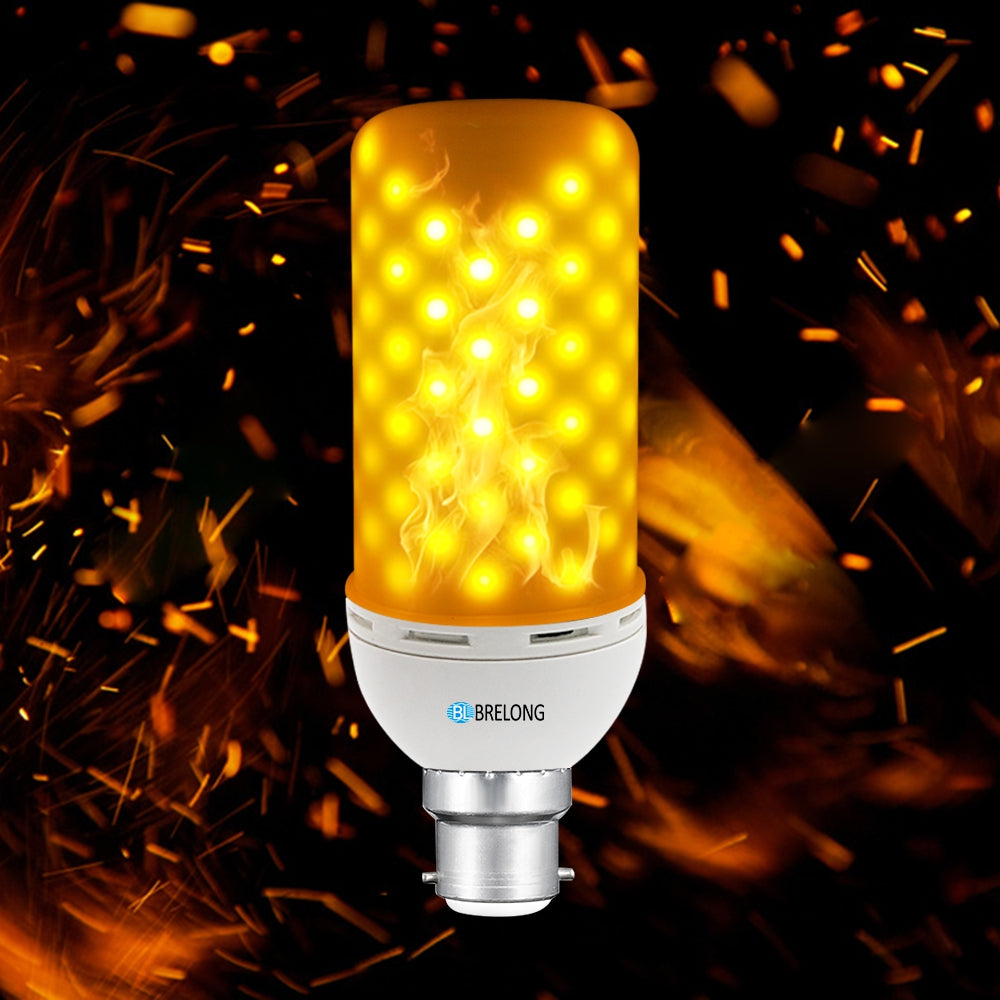 BRELONG LED Flame Light Bulb Emulation  Flaming Decorative Lamp - B22