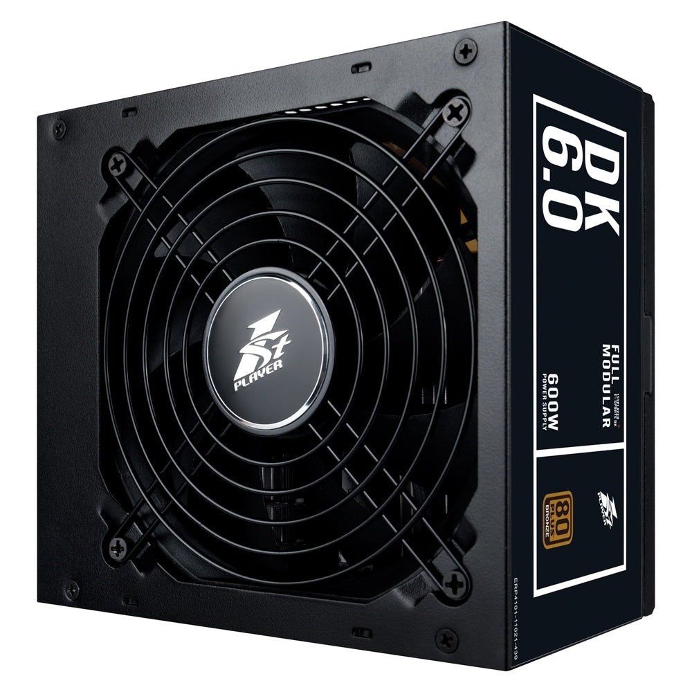 1STPLAYER DK 6.0 600W Active PFC High Performance ATX Power Supply 80 Plus Bronze Certified Full...