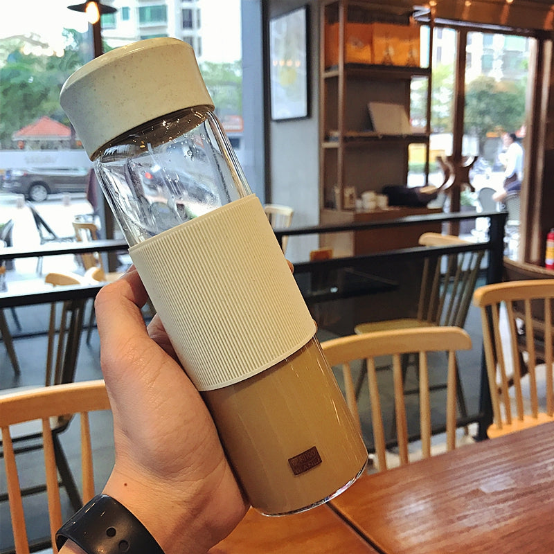 Creative Slender Wheat Straw Glass Mini Portable Korean Female Student Cute Water Cup