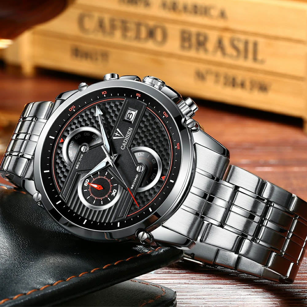 Cadisen C9018 Fashion Men Multifunctional Waterproof Quartz Watch