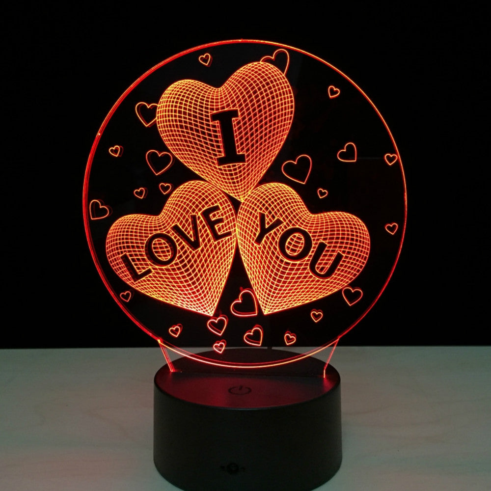 3D Led Night Light 7 Colors Changing touch Lamp Creative Gift