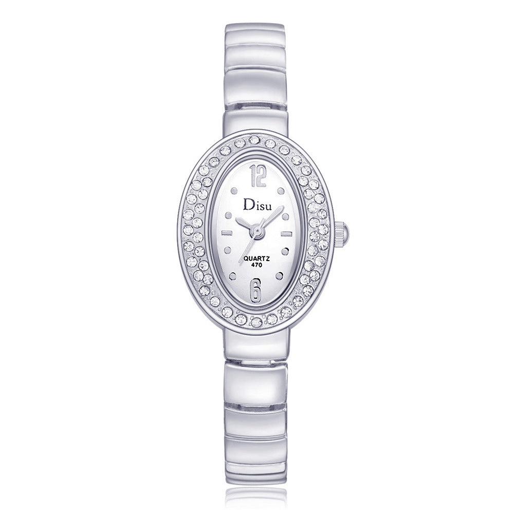 Disu Genuine Fashion Ladies Dress Quartz Alloy Bracelet Wrist Watch