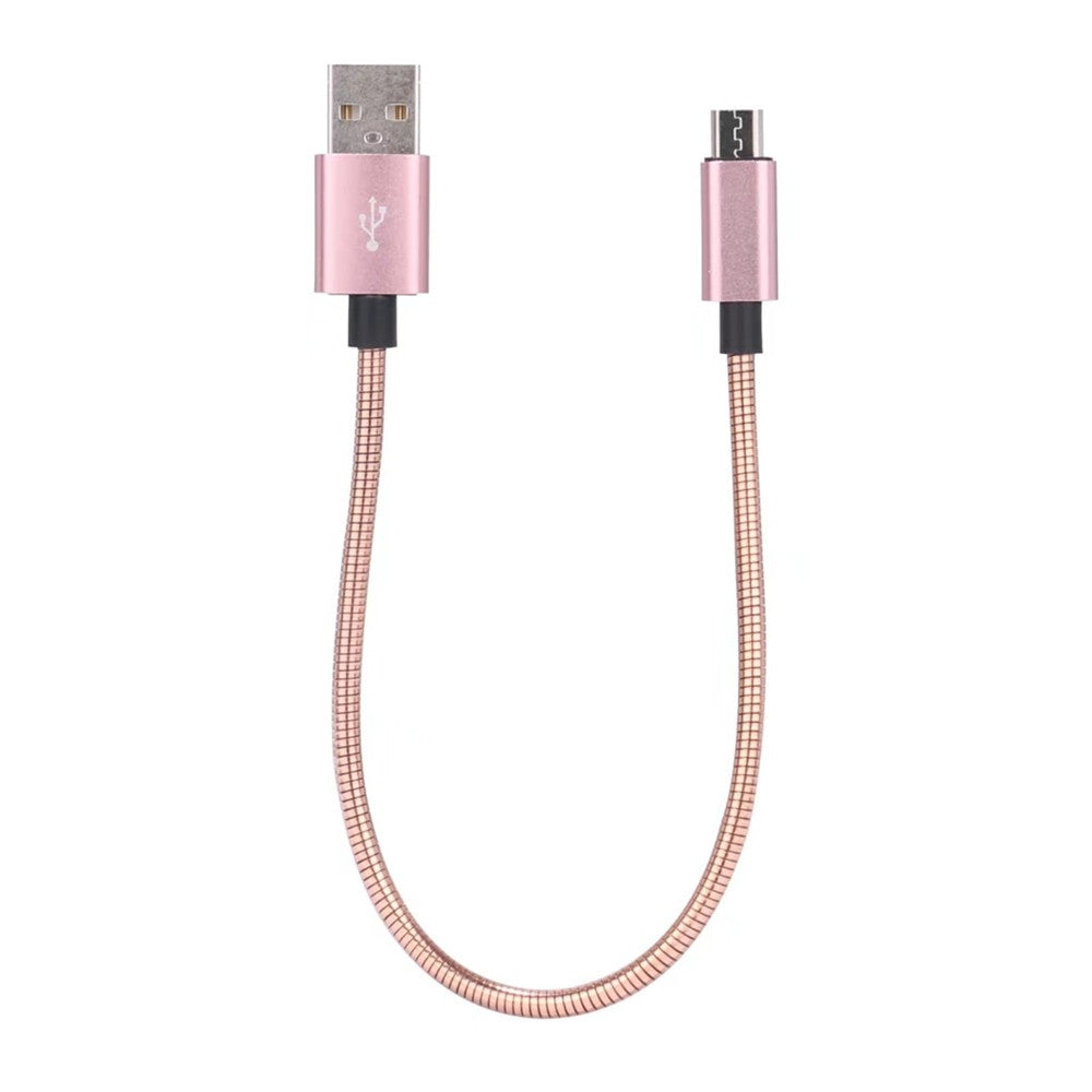 20cm Data Sync Fast Charging Cable for Samsung Metal Spring