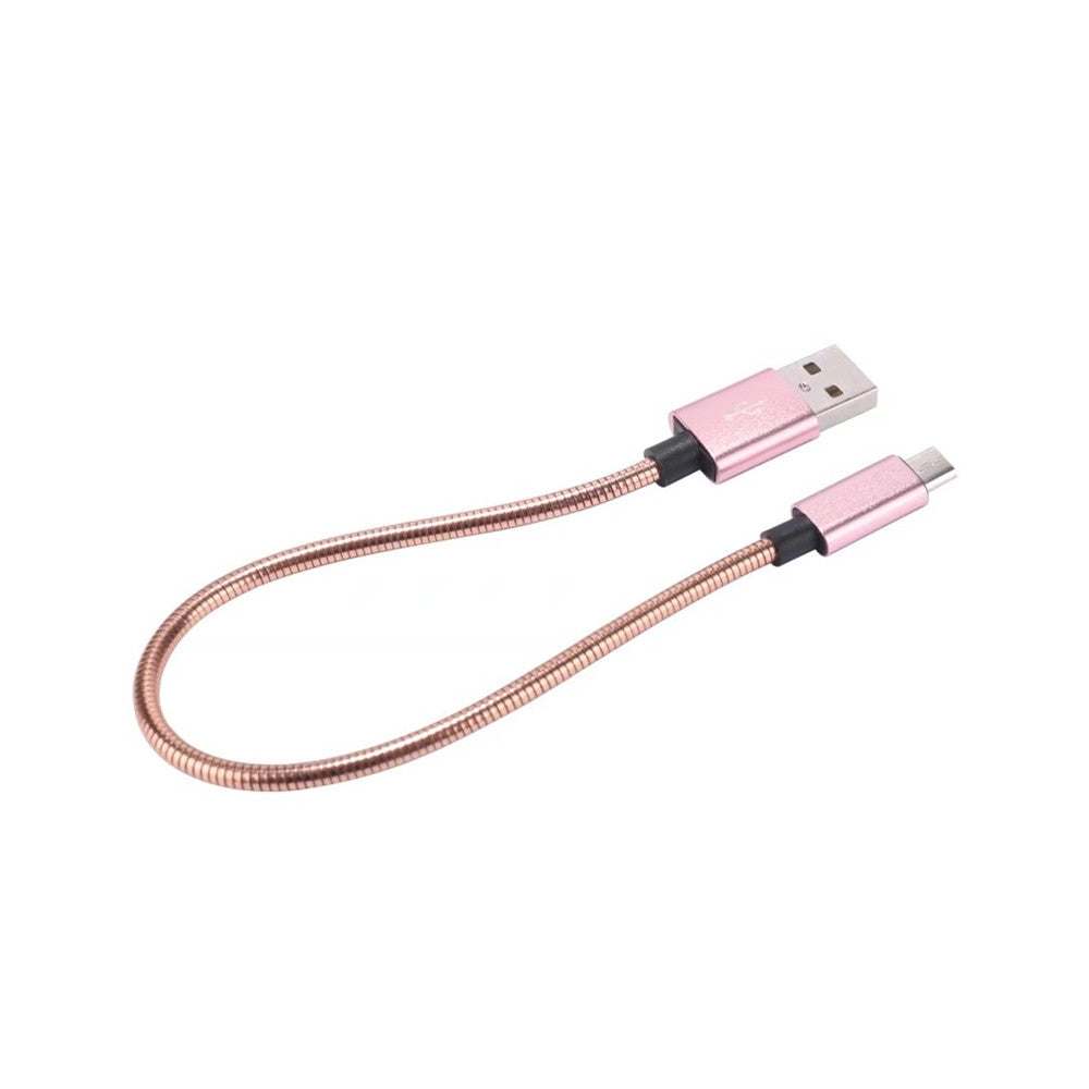 20cm Data Sync Fast Charging Cable for Samsung Metal Spring