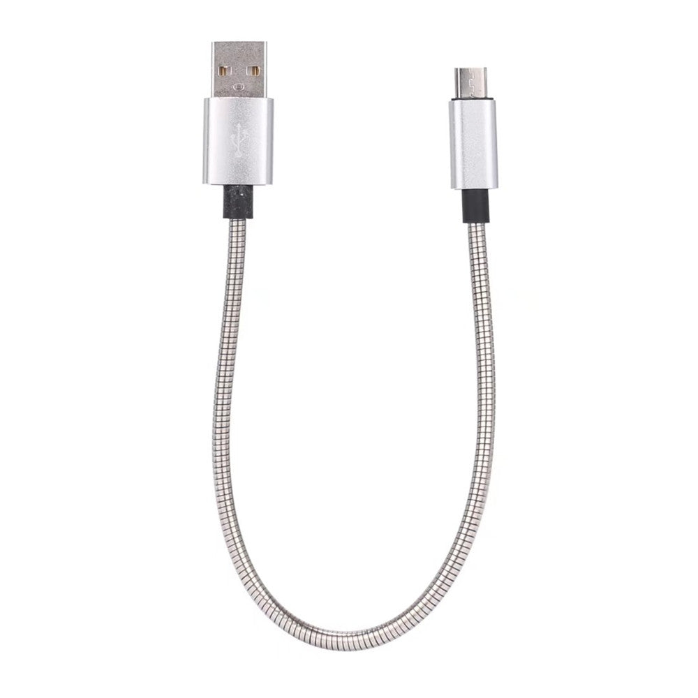 20cm Data Sync Fast Charging Cable for Samsung Metal Spring