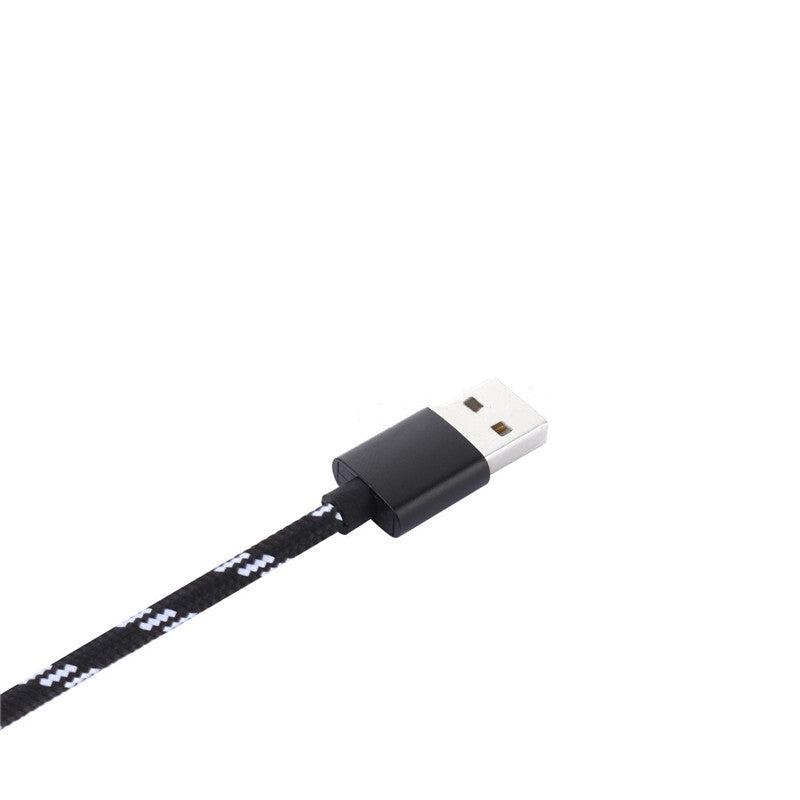 2 in 1 USB Charger with Micro Type-C Cable Braided Wire for Smart Phone