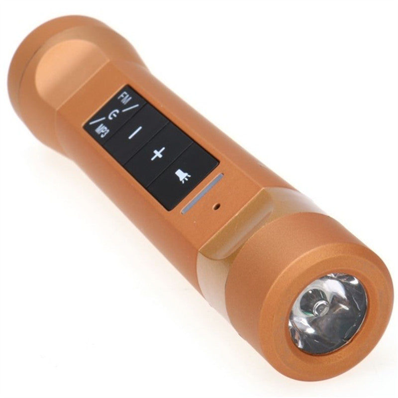 Bluetooth Microphone Wireless Speaker Support TF FM Flashlight