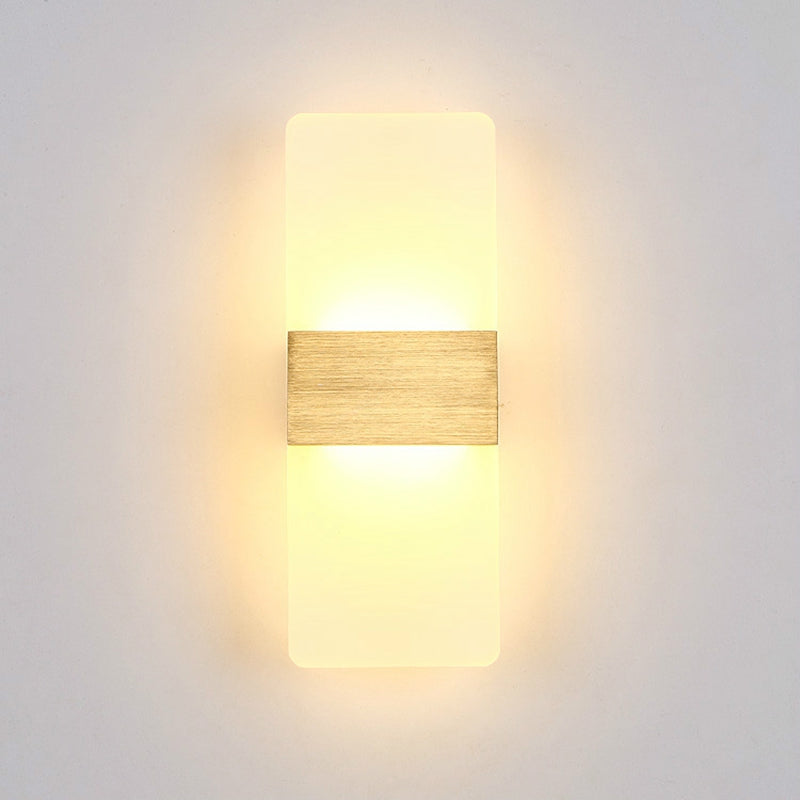 6W LED Acrylic Wall Sconce Lamp for Bedroom Corridor Stairs Bathroom Indoor Lighting Daylight 85...