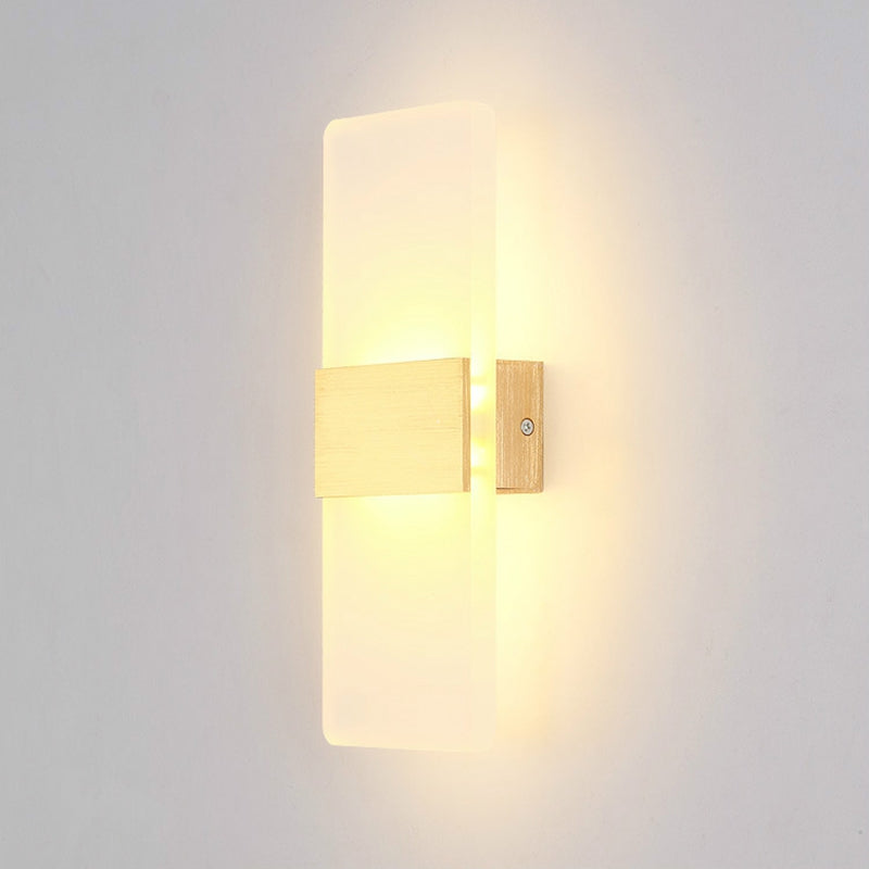 6W LED Acrylic Wall Sconce Lamp for Bedroom Corridor Stairs Bathroom Indoor Lighting Daylight 85...