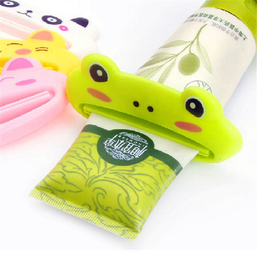 Animal Shaped Plastic Toothpaste Dispenser Cartoon Toothpaste Squeezer Tube Rolling Holder Squeezer